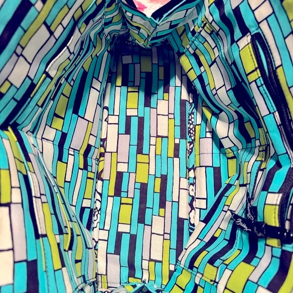 EUC VERA BRADLEY Retired Island Blooms Bowler Bag Purse, Clean! Original Owner - Picture 6 of 9